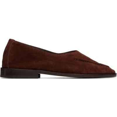 Hereu Brown Juliol W Calf Suede Loafers