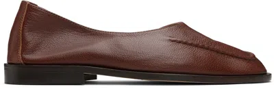 Hereu Brown Juliol Winter Supple Shiny Flats