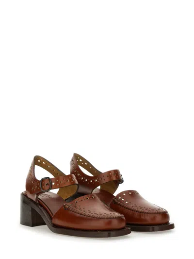 Hereu Brown Leather Sandals