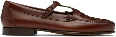 Hereu Brown Maqueda Loafers In Russet