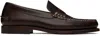 Hereu Brown Nombela Loafers In Dark Brown