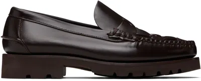 Hereu Brown Nombela R Sport Loafers In Black