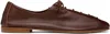 Hereu Brown Plegada Shiny Derbys In Chestnut