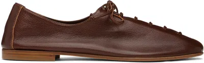 Hereu Brown Plegada Shiny Derbys In Chestnut