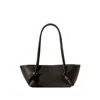 Hereu Rectangular Shoulder Bag Double Handles In Black
