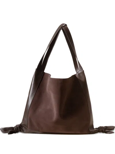Hereu Brown Slouchy Shoulder Bag