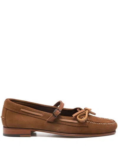 HEREU BROWN SUEDE LOAFERS