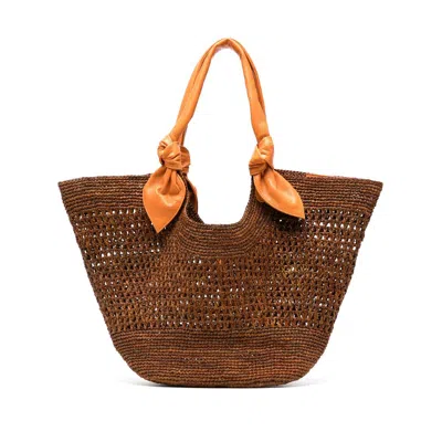 Hereu Brown Tote Bags Women