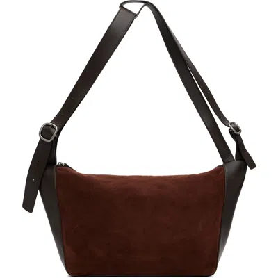 Hereu Brown Vincle Suede Bag In Dark Brown