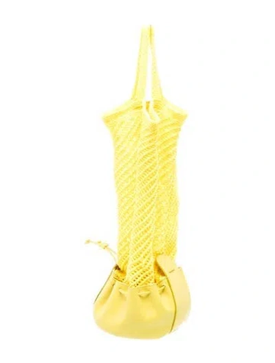 Pre-owned Hereu Bucket Bag In Yellow
