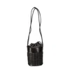 Hereu Woven Design Bucket Bag In Black