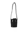 Hereu Woven Design Bucket Bag In Black
