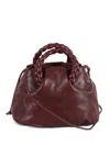 Hereu Braided Handle Shoulder Bag With Long Strap In Blue