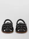 Hereu Cabersa 2 Sandals Braided Design Flat In Black
