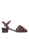 Hereu Cabresa 45mm Leather Sandals In Brown