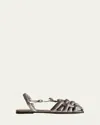 Hereu Cabersa Padded Fisherman Sandal In Silver