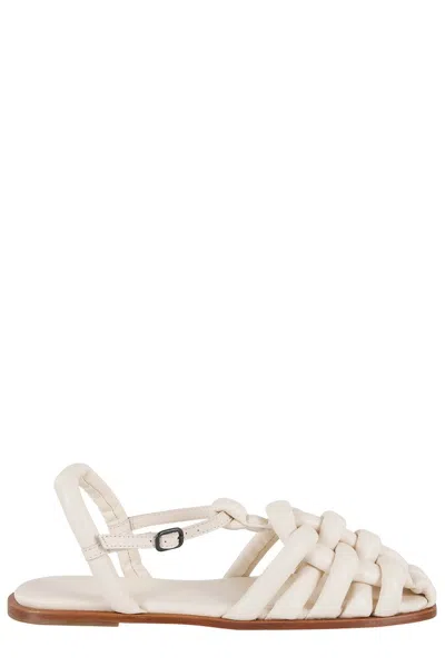 Hereu 10mm Cabersa Leather Sandals In Neutrals