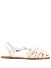 Hereu 10mm Cabersa Leather Sandals In Neutrals