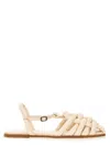 Hereu 10mm Cabersa Leather Sandals In Neutrals
