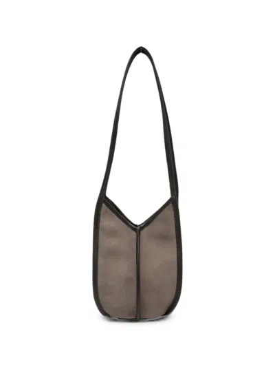 Hereu Cabus Leather-trim Shoulder Bag In Brown