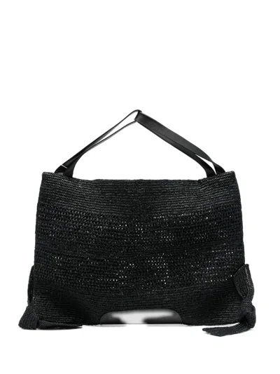 Hereu Cador Knotted Tote Bag In Black