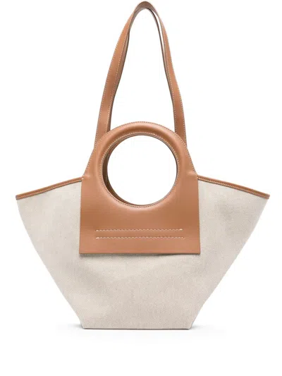 Hereu Small Cala Tote Bag In Beige