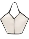 Hereu Calella Canvas & Leather Tote Bag In Multicolor