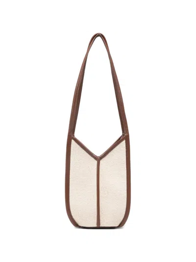 Hereu Calella Canvas Bucket Bag In White