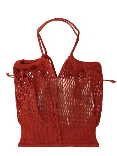 Hereu Calella Filt Tote Bag In Brown