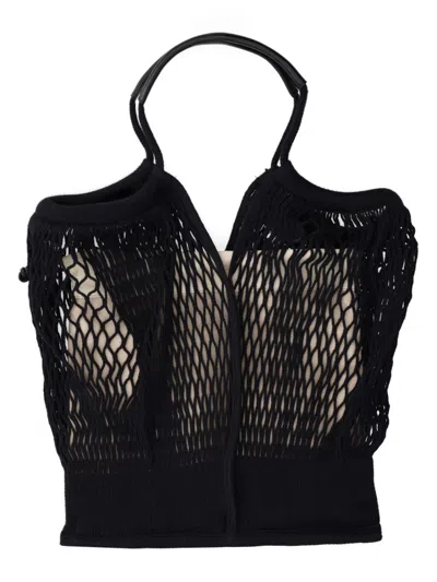 Hereu Double-handled Handbag In Black