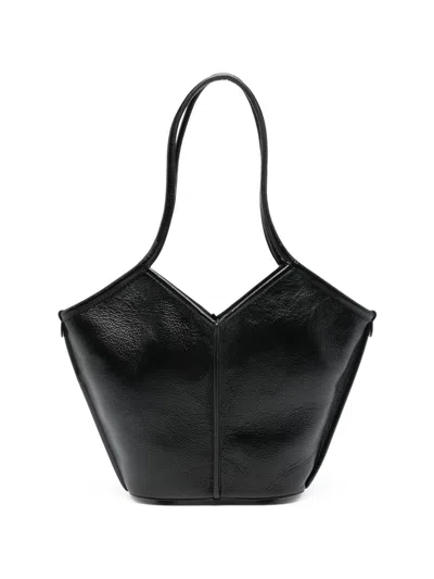 Hereu Calella Leather Shoulder Bag In Black