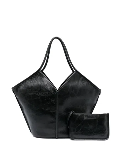 Hereu Calella Leather Tote Bag In Black