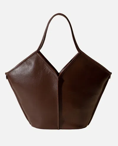 Hereu Calella Leather Tote Bag In Brown