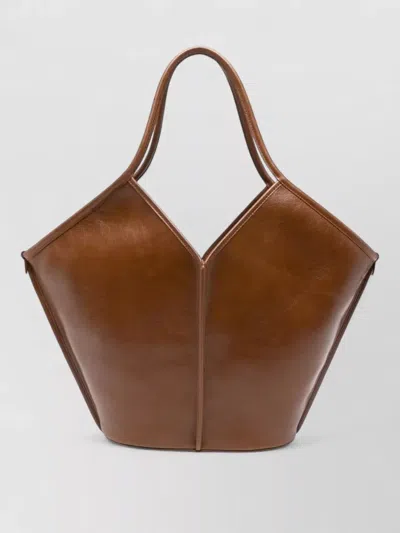 Hereu Calella Leather Tote Bag Dual Handles