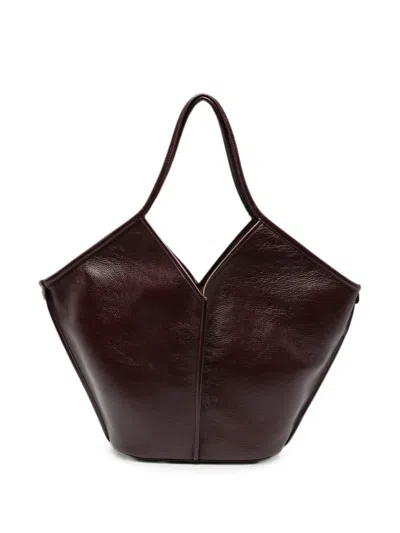Hereu Calella Leather Tote Bag In Brown