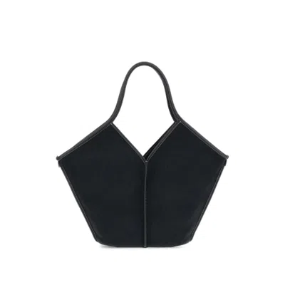 Hereu Calella Leather-trim Tote Bag In Black