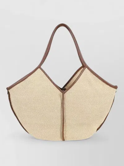 Hereu Calella Raffia Tote Bag Dual Handles