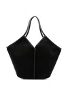 Hereu Calella Leather-trim Tote Bag In Black