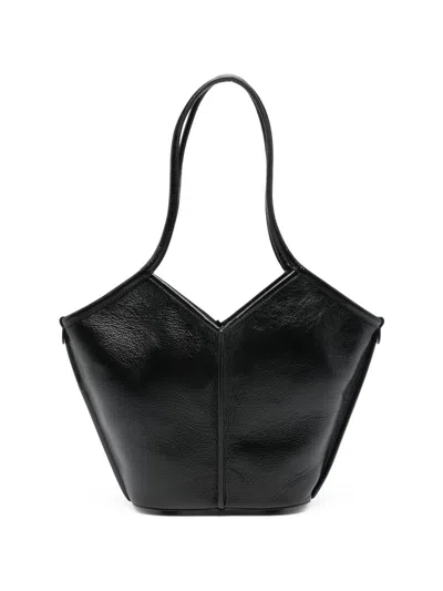 Hereu Calella Small Leather Tote Bag In Black