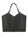Hereu Structured Tote Bag Textured Finish In Black