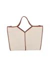 Hereu Classic Open Top Tote In Cream