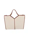 Hereu Calella Squared Tote Bag In Cream