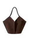 Hereu Calella Distressed Leather Shoulder Bag