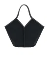 Hereu Calella Leather-trim Tote Bag In Black