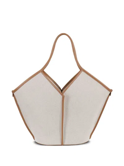 Hereu Canvas Tote Bag In Neutrals