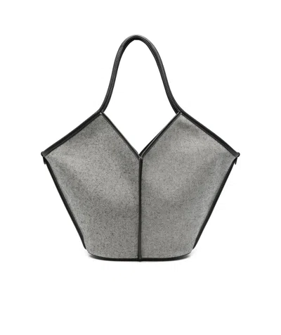 Hereu Canvas Tote Bag In Gray