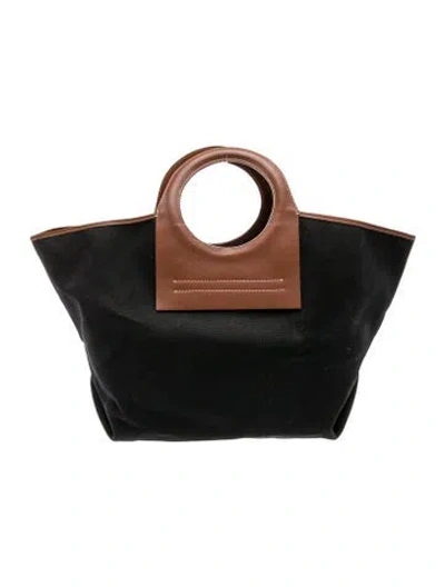 Pre-owned Hereu Canvas Tote In Black