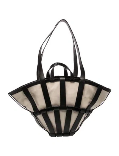 Pre-owned Hereu Canvas Tote In Multicolor