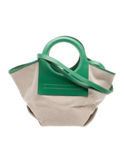 Pre-owned Hereu Canvas Tote In Neutrals
