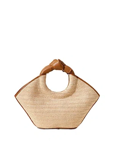 Hereu Castell Raffia Tote In Natural Bark